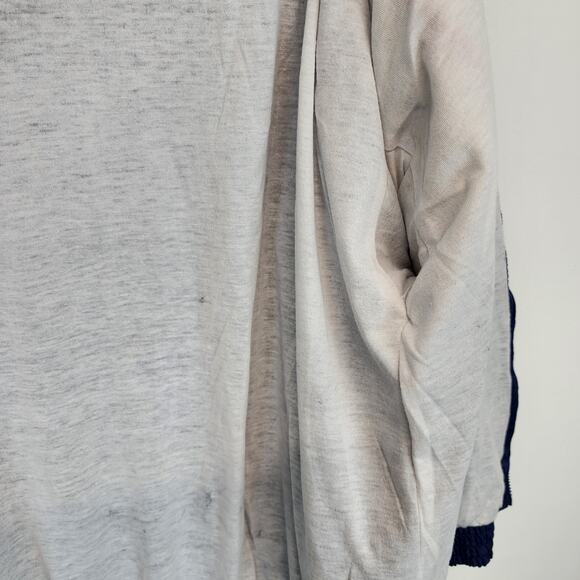 Vintage Wilson Tracksuit Jacket Mens XL Blue White Warmup Classic Fit Retro - Picture 10 of 14